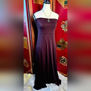 CDR Flattering Chocolate Brown Strapless Dress| S (EUC)